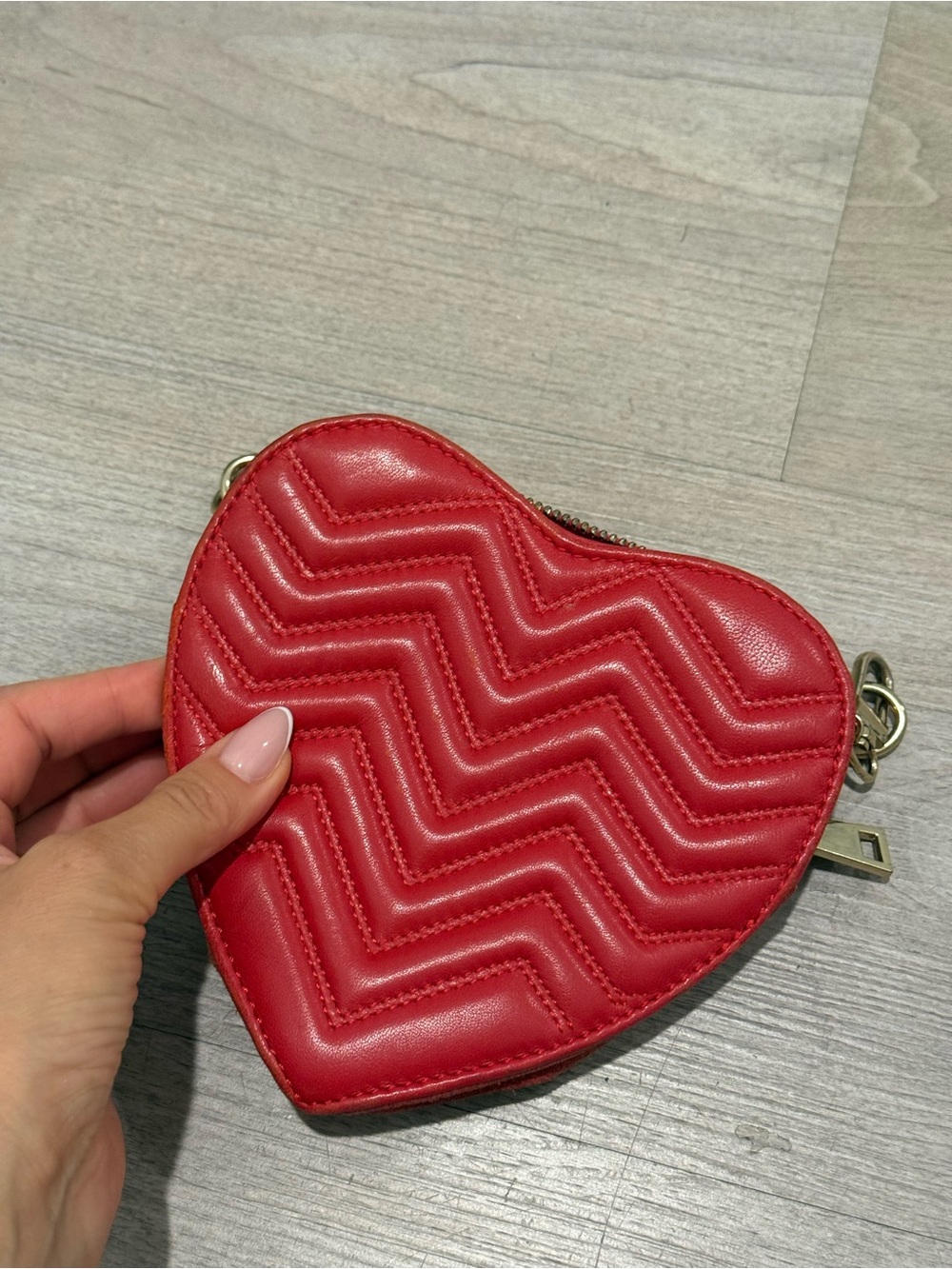 Maje Red Heart Quilted Crossbody Bag - Women's Fashion